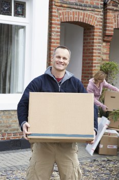 Removal team preparing a home move in Hatton