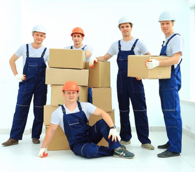 Office removals team planning a local business move in Hatton