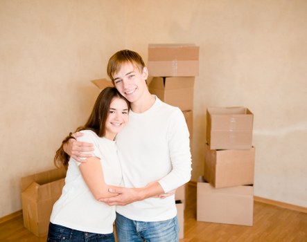 Removal van loading furniture for a Hatton relocation