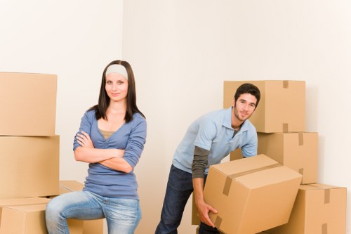 Careful furniture loading for a local house move in Hatton