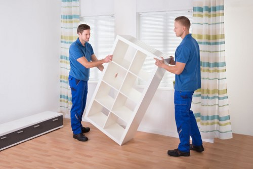 Commercial movers assisting an office relocation in Hatton