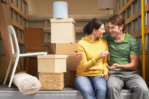 Unpacking household items into a new Hatton property